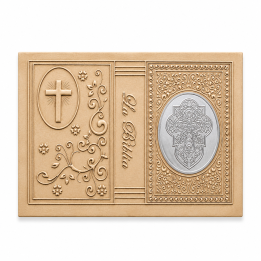 Forro Rep Biblia CH Apl. Cruz/Gruesa Oro