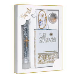Kit PC Bco Crucifijo Mini Plata