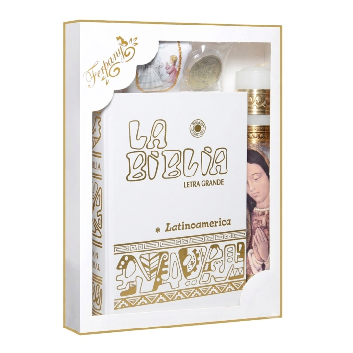 Kit PC Bco BibliaGde Busto Marco Oro