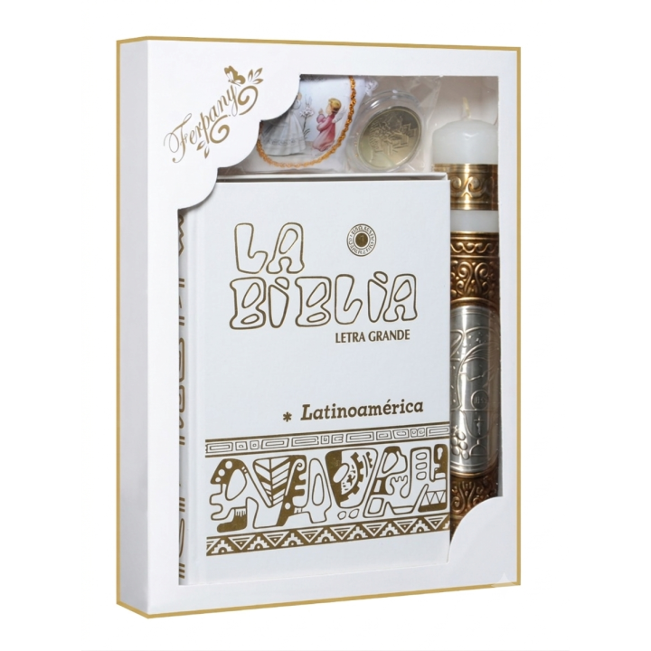 Kit PC Bco BibliaGde Apl. Niña Oro
