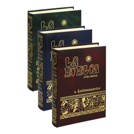 Biblia Latino. Letra Grande Color