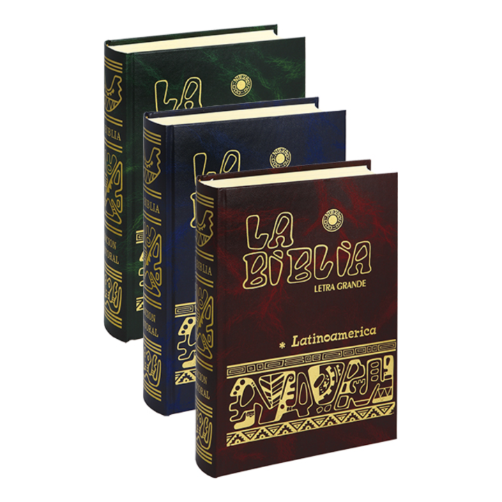 Biblia Latino. Letra Grande Color