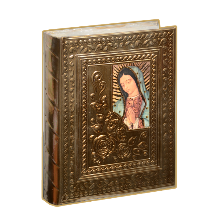 Biblia Gde Rep Busto Rosas Oro