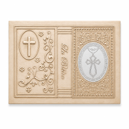 Forro Rep Biblia CH Apl. Cruz/E.Santo Oro